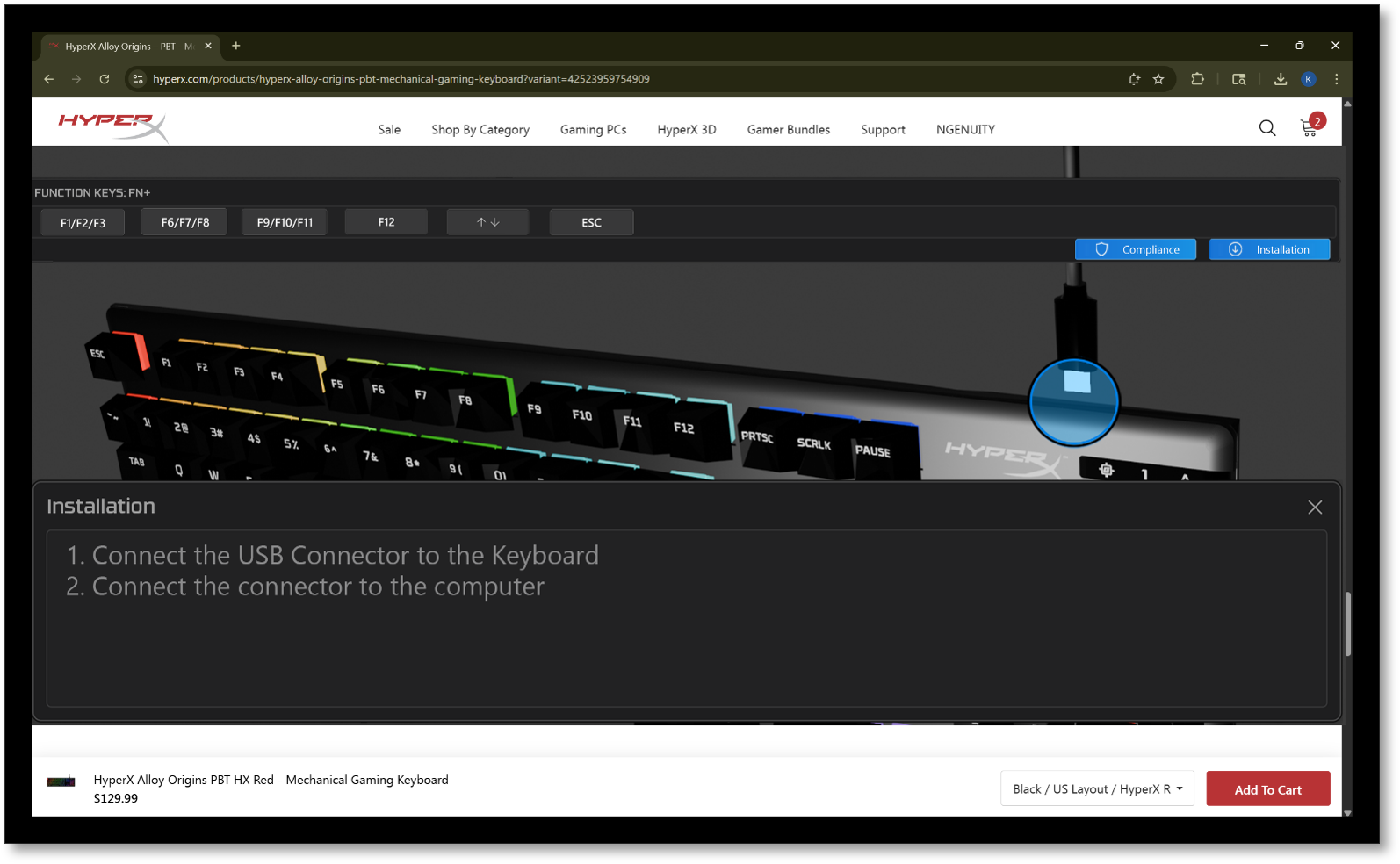 Web version interface mockup